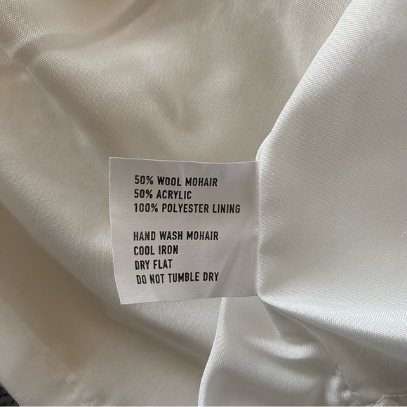 Vintage Cardigan Wool Mohair Floral OFSA Embroidered Paisley Cottagecore 80s 90s - Picture 2 of 14